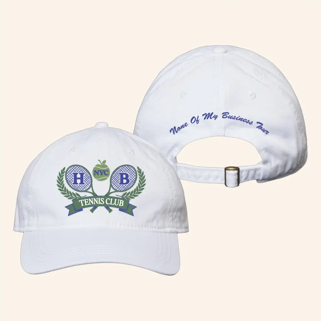 Merchtable Merch Embroidered Hannah Berner Tennis Club Hat Xmas Presents For Girlfriend -WearandDecor