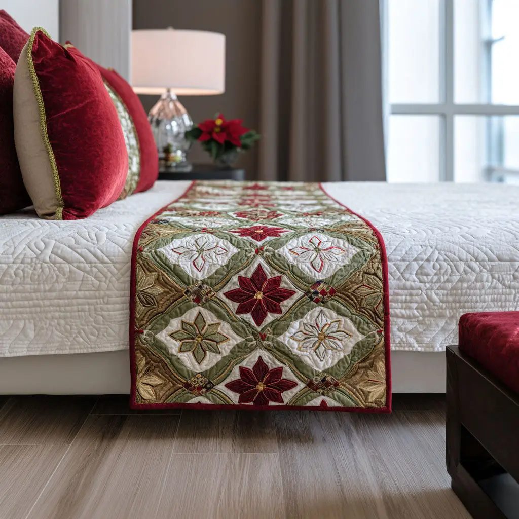 Merry Meadow Quilted Bed Runner Merry Meadow Winter Gift
