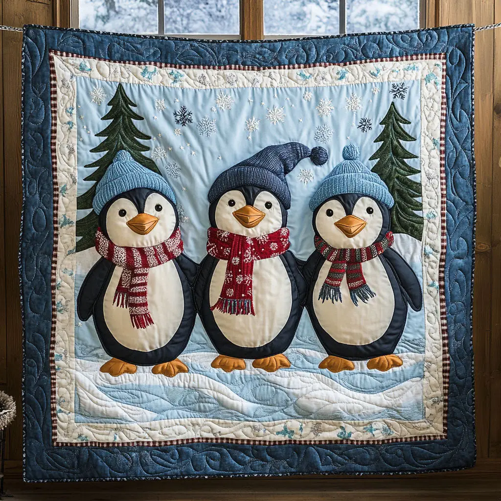 Merry Waddle Quilt Perfect Holiday Gift for Blanket Lovers Merry Waddle Quilt Perfect Holiday Gift for Blanket Lovers - Image 1