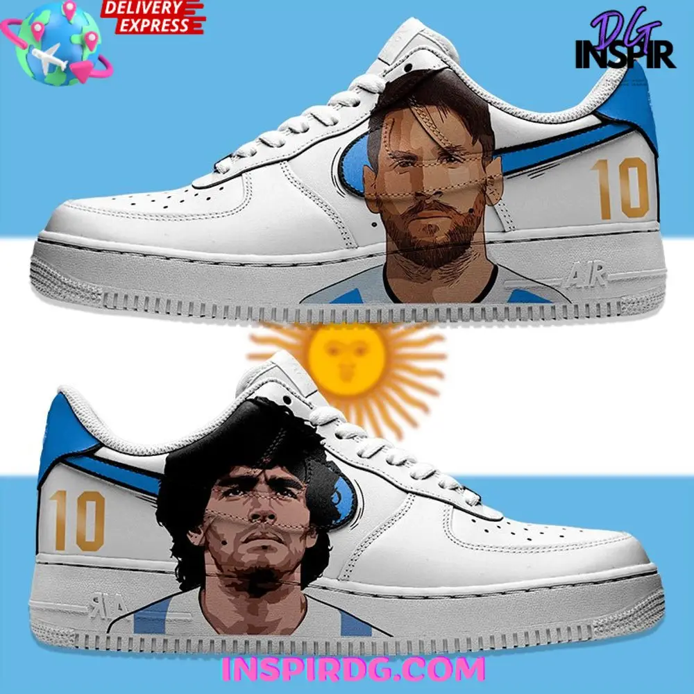 Messi Maradona Argentina Goat Air Force 1
