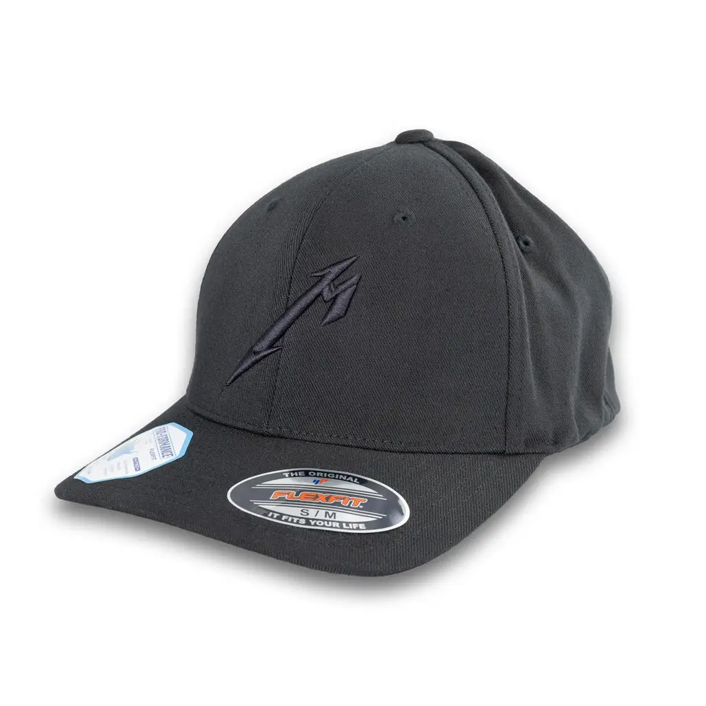 Metallica Merch M Tonal Logo Embroidered Snapback Hat Presents For Music Lovers -WearandDecor