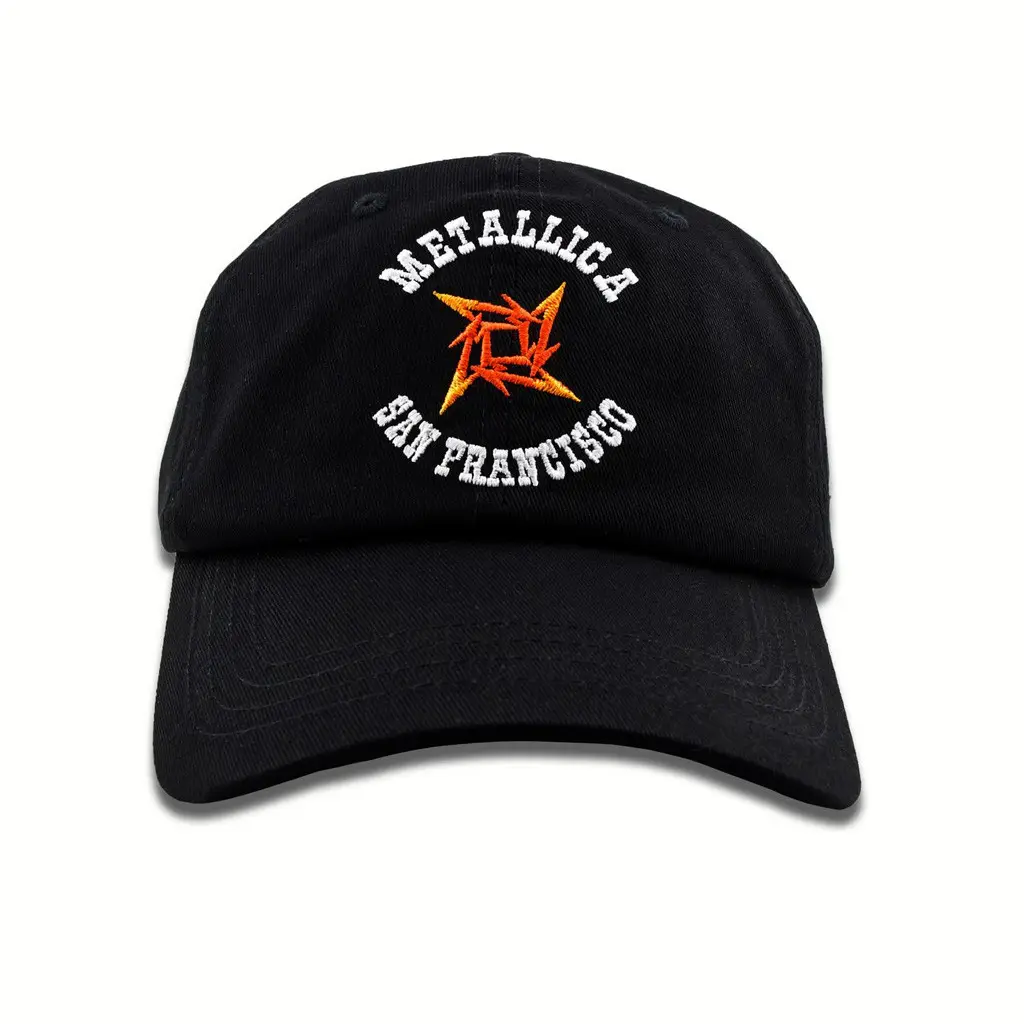 Metallica Merch San Francisco Made In LA Embroidered Hat Music Gift Ideas For Guys -WearandDecor