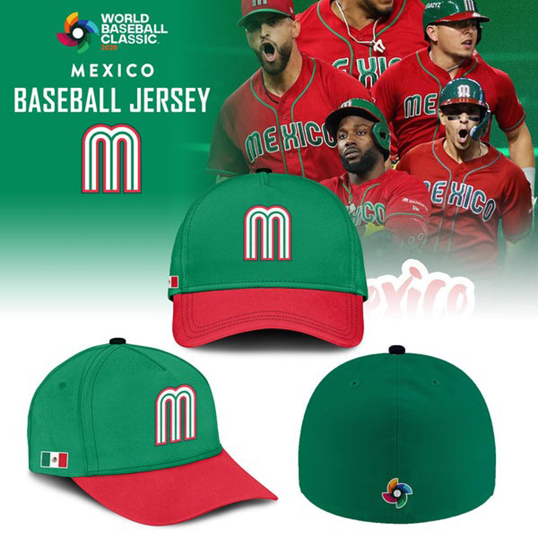 Mexico Baseball 2026 World Baseball Classic Hat Print Limited Edition Green
