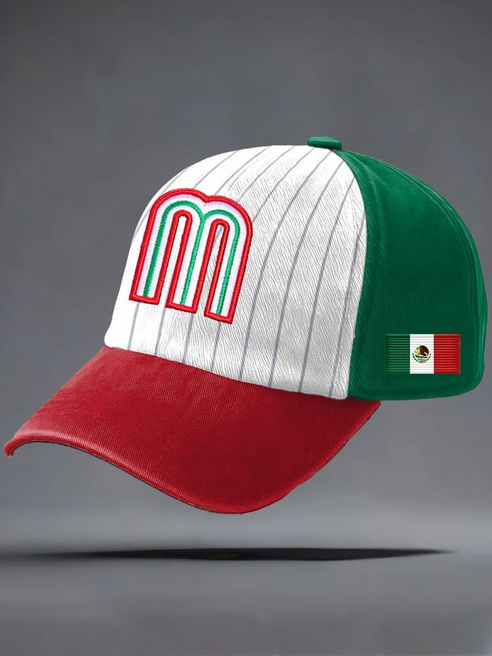 Mexico Baseball Casual Dad Hat Mexico Flag Baseball Classic Ball Cap Gift For Fans Mexico Baseball Casual Dad Hat Mexico Flag Baseball Classic Ball Cap Gift For Fans - Image 1