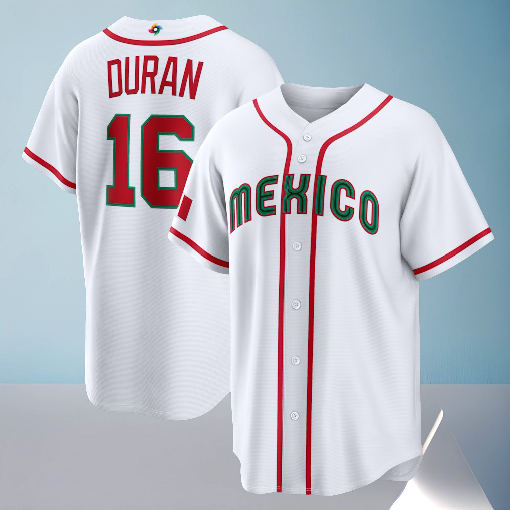 Mexico Baseball Jarren Duran 2026 World Baseball Classic Home Stadium Jersey Gift For Baseball Lovers