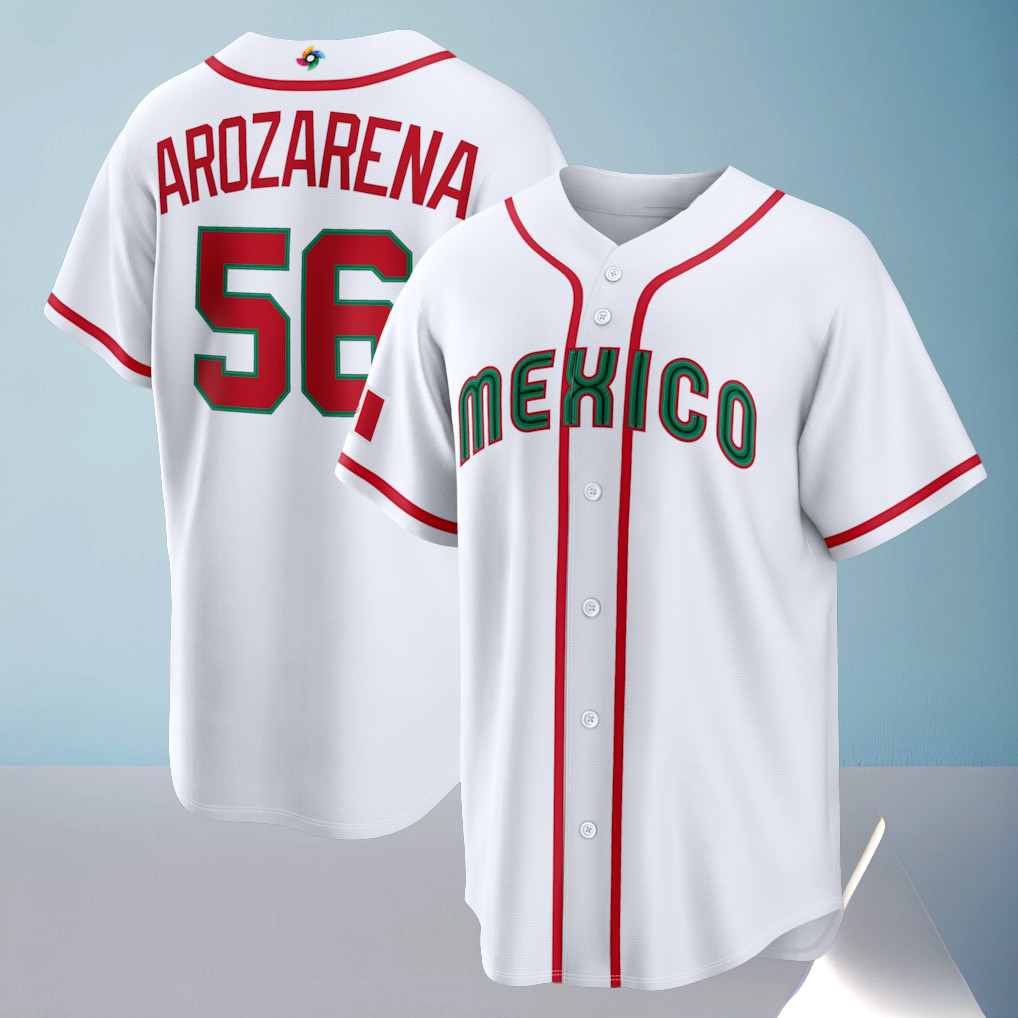 Mexico Baseball Randy Arozarena 2026 World Baseball Classic Home Stadium Jersey Gift For Baseball Lovers