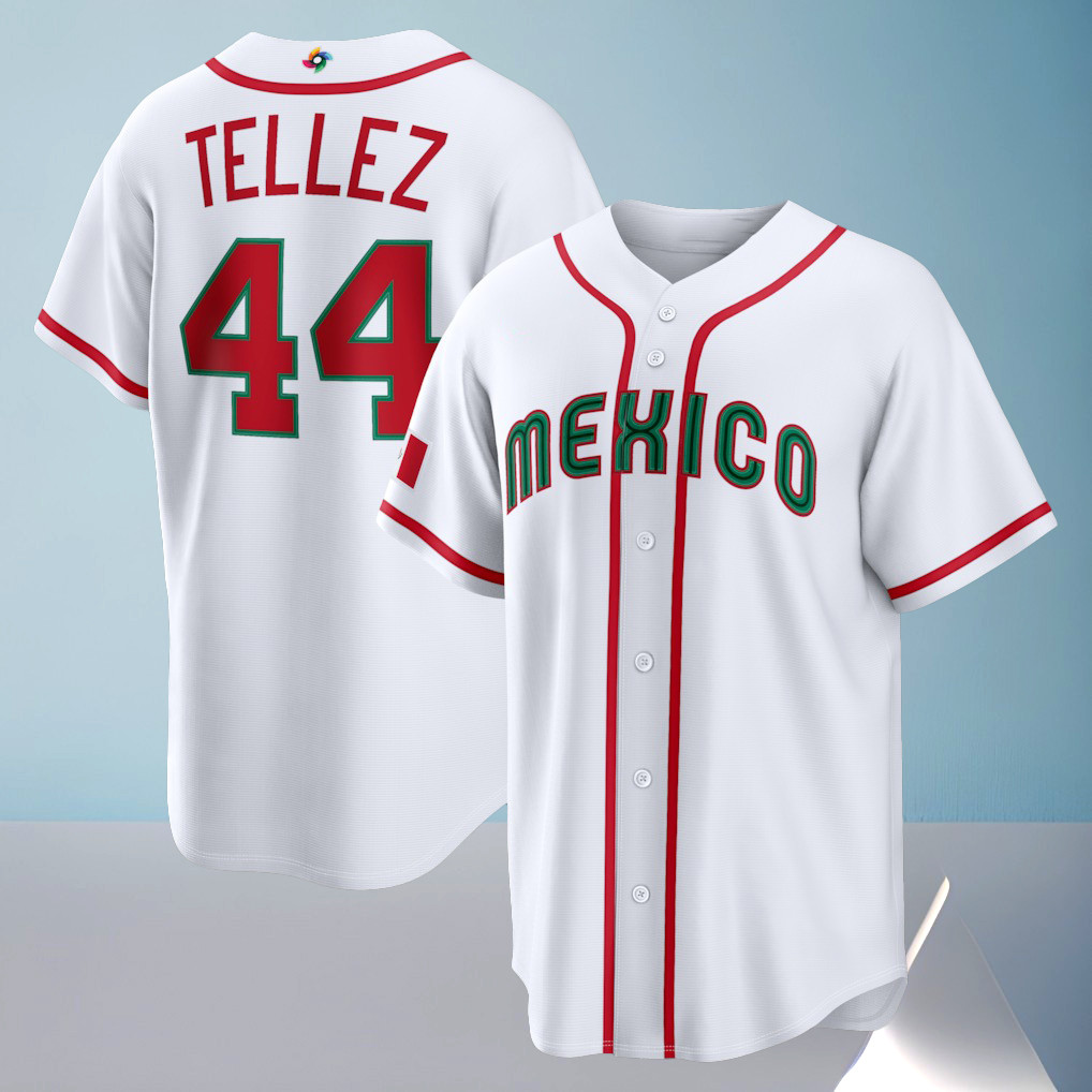 Mexico Baseball Rowdy Tellez 2026 World Baseball Classic Home Stadium Jersey Gift For Baseball Lovers