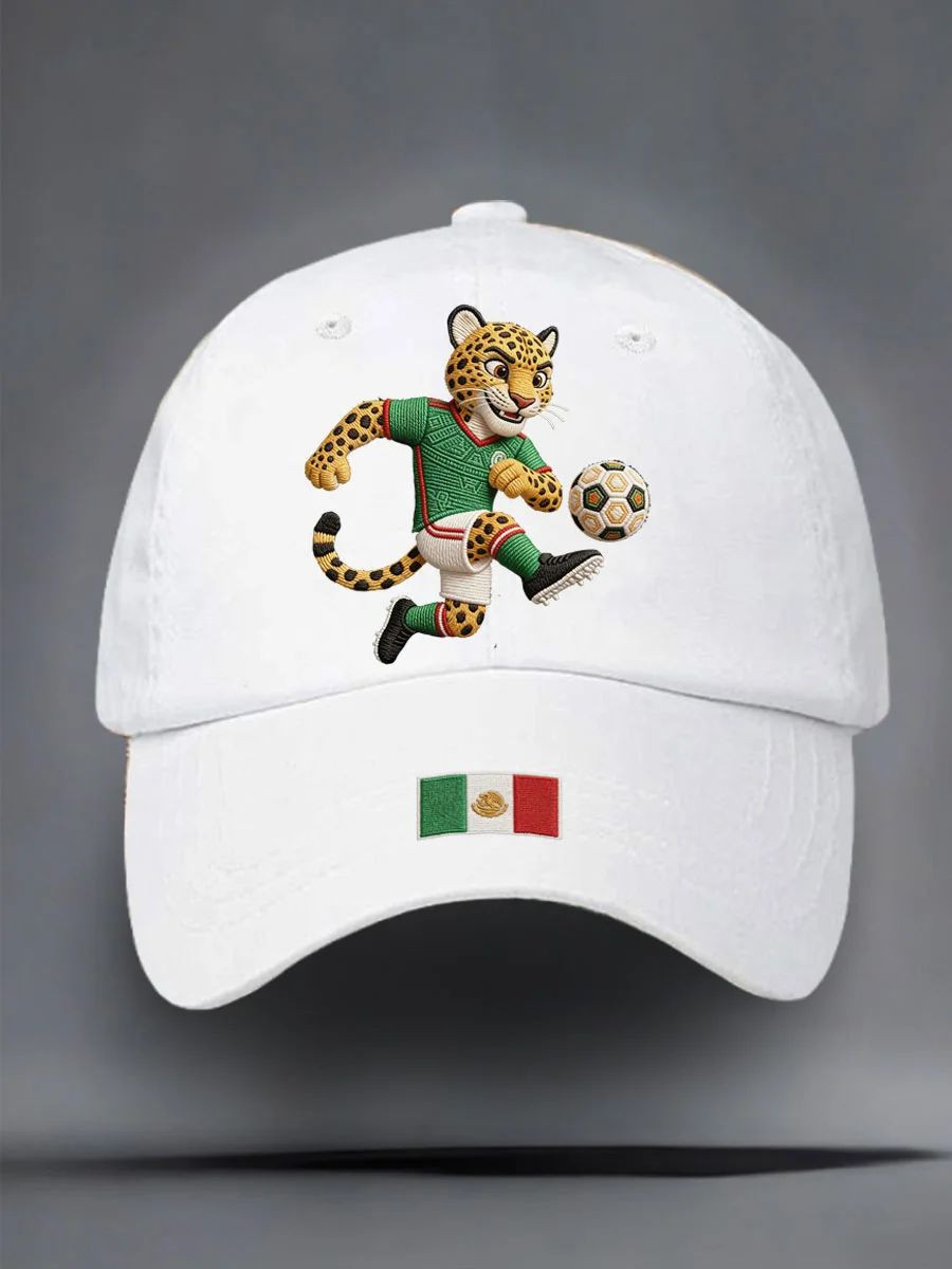 Mexico Soccer Dad Hat FIFA World Cup 2026 Soccer Mascot Ball Cap Gift For Brother Mexico Soccer Dad Hat FIFA World Cup 2026 Soccer Mascot Ball Cap Gift For Brother - Image 1
