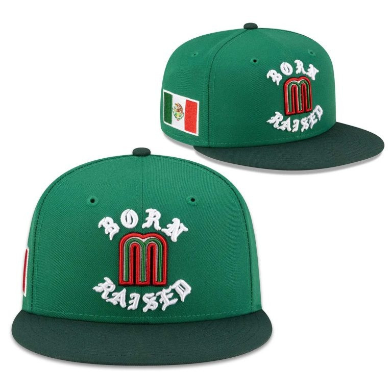 Mexico World Baseball Classic 2026 Born And Raised Snapback Hat Team Mexico WBC Merch