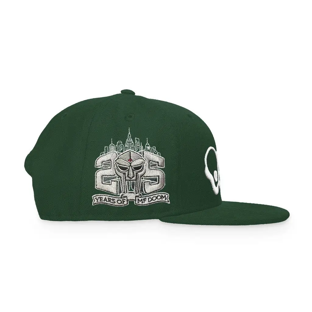 MF Doom Merch Throw 25 Embroidered Hat Snapback Green Gifts For Brother -WearandDecor MF Doom Merch Throw 25 Embroidered Hat Snapback Green Gifts For Brother -WearandDecor - Image 1