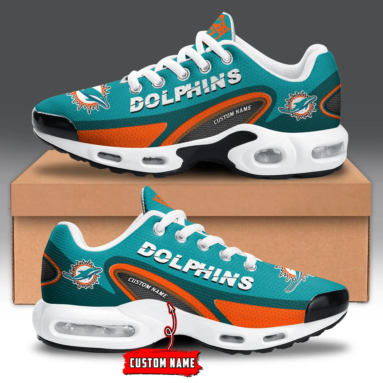Miami Dolphins Air Max Plus Shoes Sneakers For Men And Women Miami Dolphins Air Max Plus Shoes Sneakers For Men And Women - Image 1
