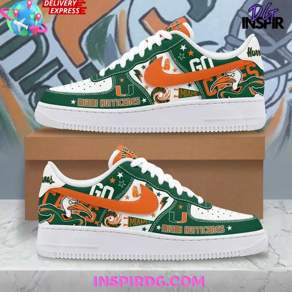 Miami Hurricanes Hype Limited Edition Air Force 1