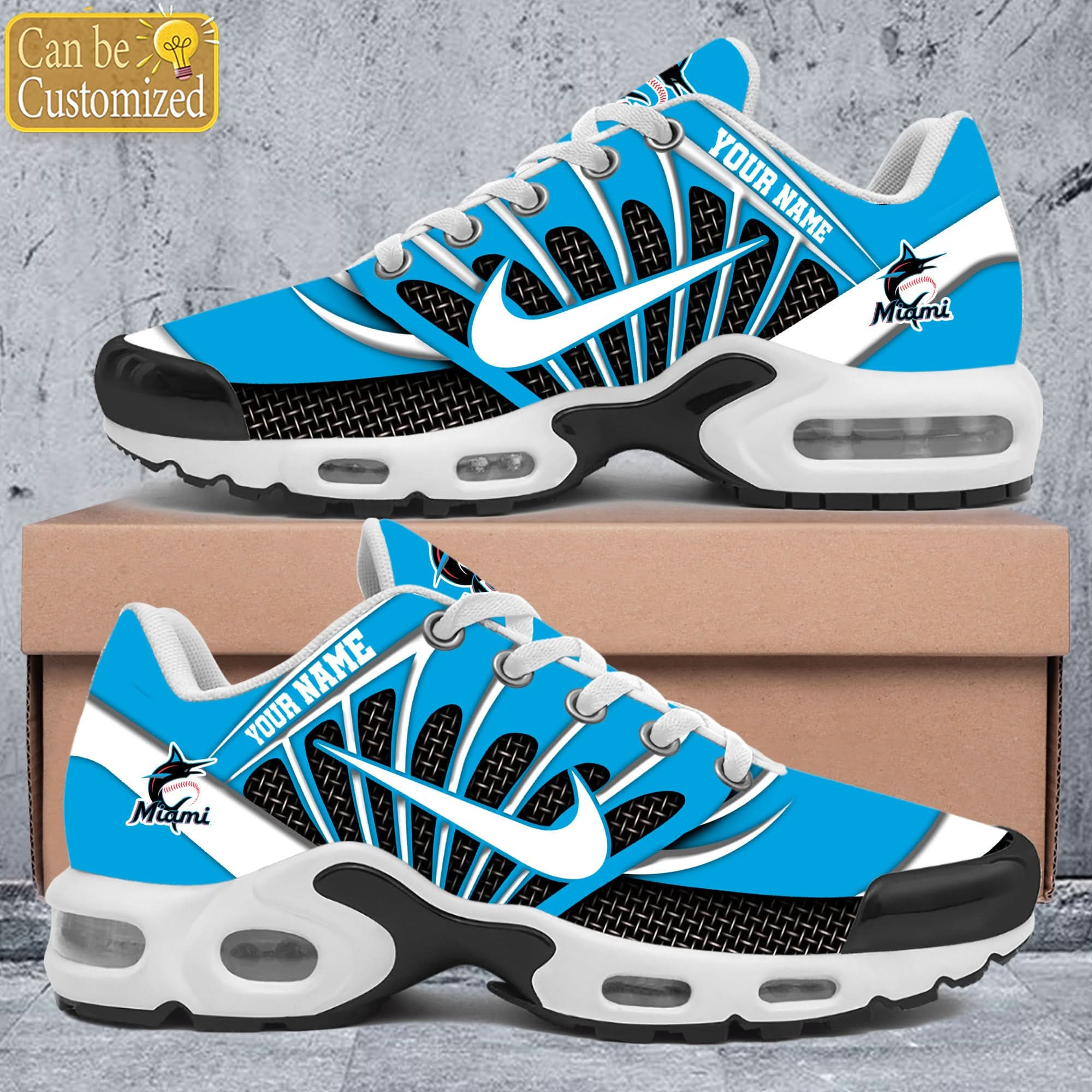 Miami Marlins Premium A951 Shoes Personalized