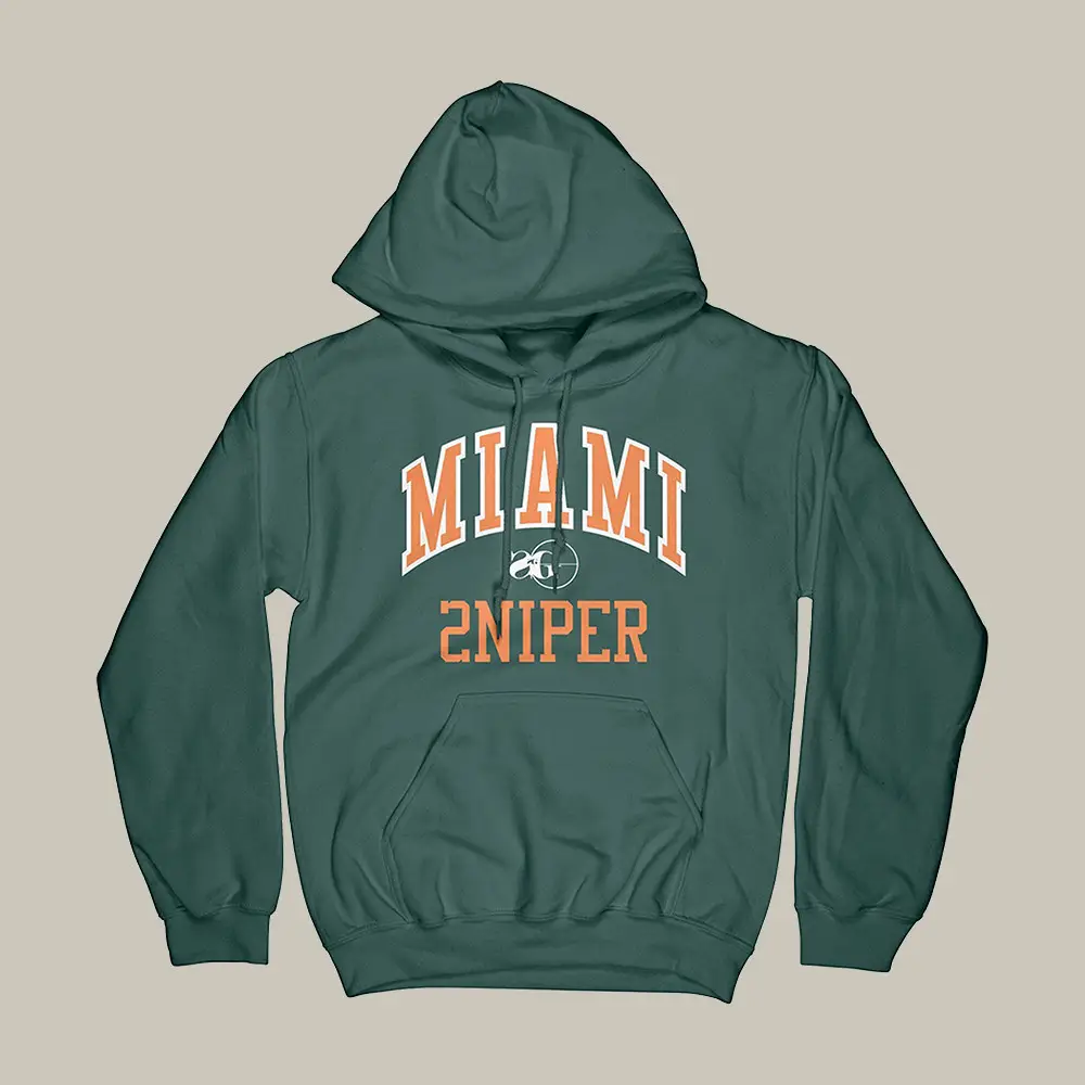 Miami Ski Mask Sniper Gang Canes Hoodie Sniper Gang Apparel Unique Gift For Him Miami Ski Mask Sniper Gang Canes Hoodie Sniper Gang Apparel Unique Gift For Him - Image 1