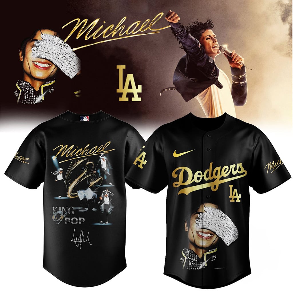 Michael Jackson King Of Pop X Los Angeles Dodgers Baseball Jersey 2026 Fan Merch Gifts Ideas