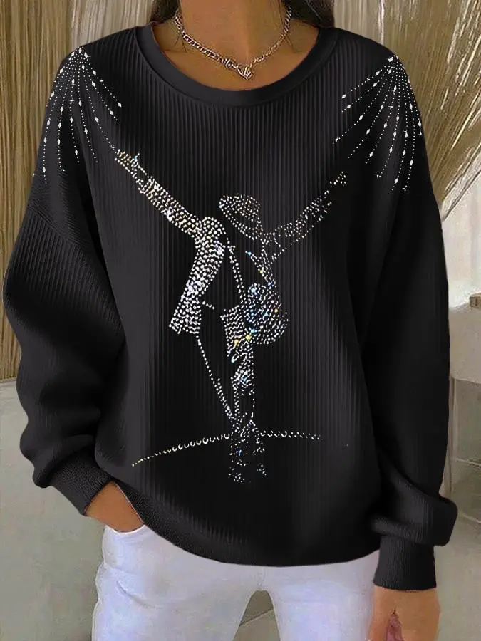 Michael Jackson Merch Movie MJ Dance Pose Sweatshirt Gift For Moonwalkers
