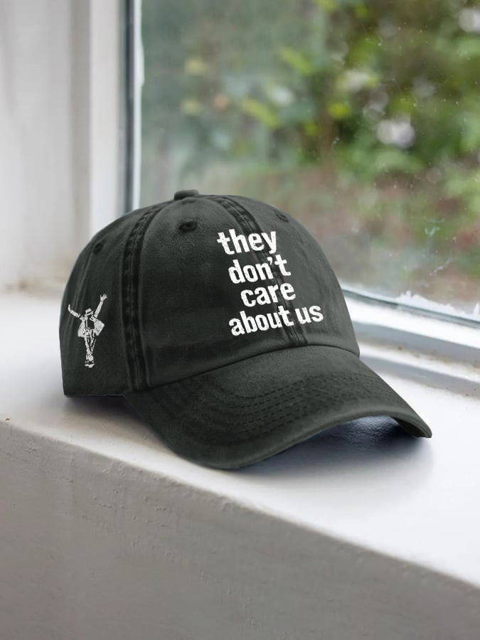 Michael Jackson Merch Movie MJ They Don't Care Cap Gift For Music Fans