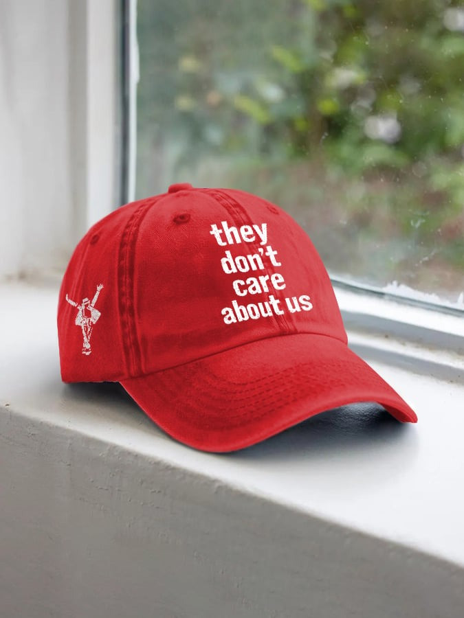 Michael Jackson Merch They Don't Care About Us Hat King Of Pop Cap Gift For Music Lovers