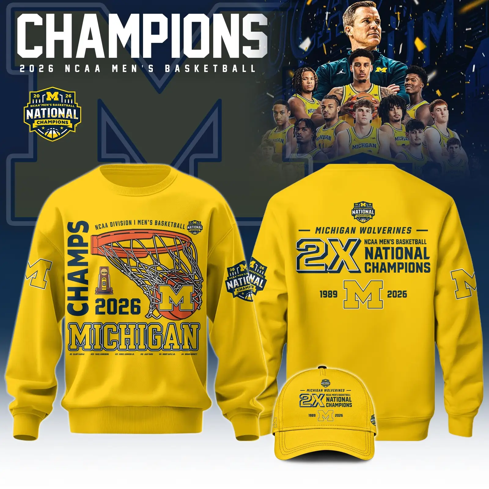 Michigan Championship Sweatshirt 2026 National Champions Apparel Gift For Sports Lovers Michigan Championship Sweatshirt 2026 National Champions Apparel Gift For Sports Lovers - Image 1