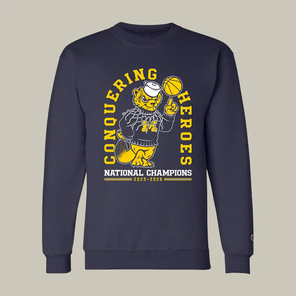 Michigan Championship Sweatshirt 2026 National Champions Clothes Gift For University Students