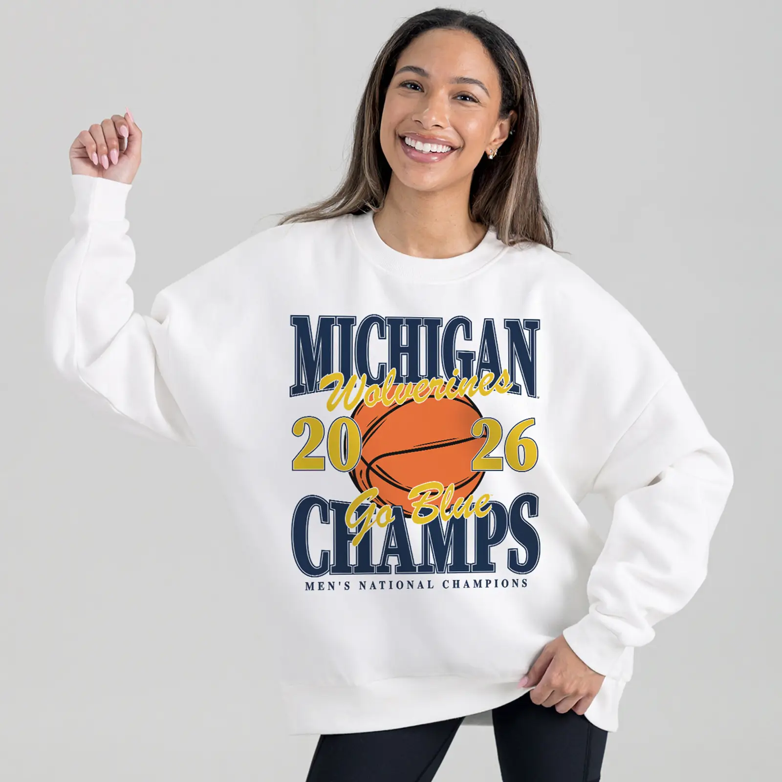 Michigan Champs Wolverines Go Blue 2026 Sweatshirt Michigan Championship Apparel Fan Gift Michigan Champs Wolverines Go Blue 2026 Sweatshirt Michigan Championship Apparel Fan Gift - Image 1