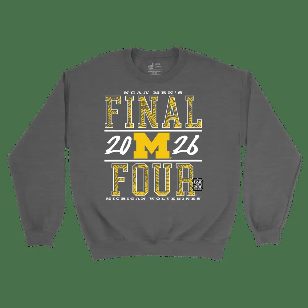 Michigan National Champions Merch Final Four Sweatshirt Clothing Gift For Fans