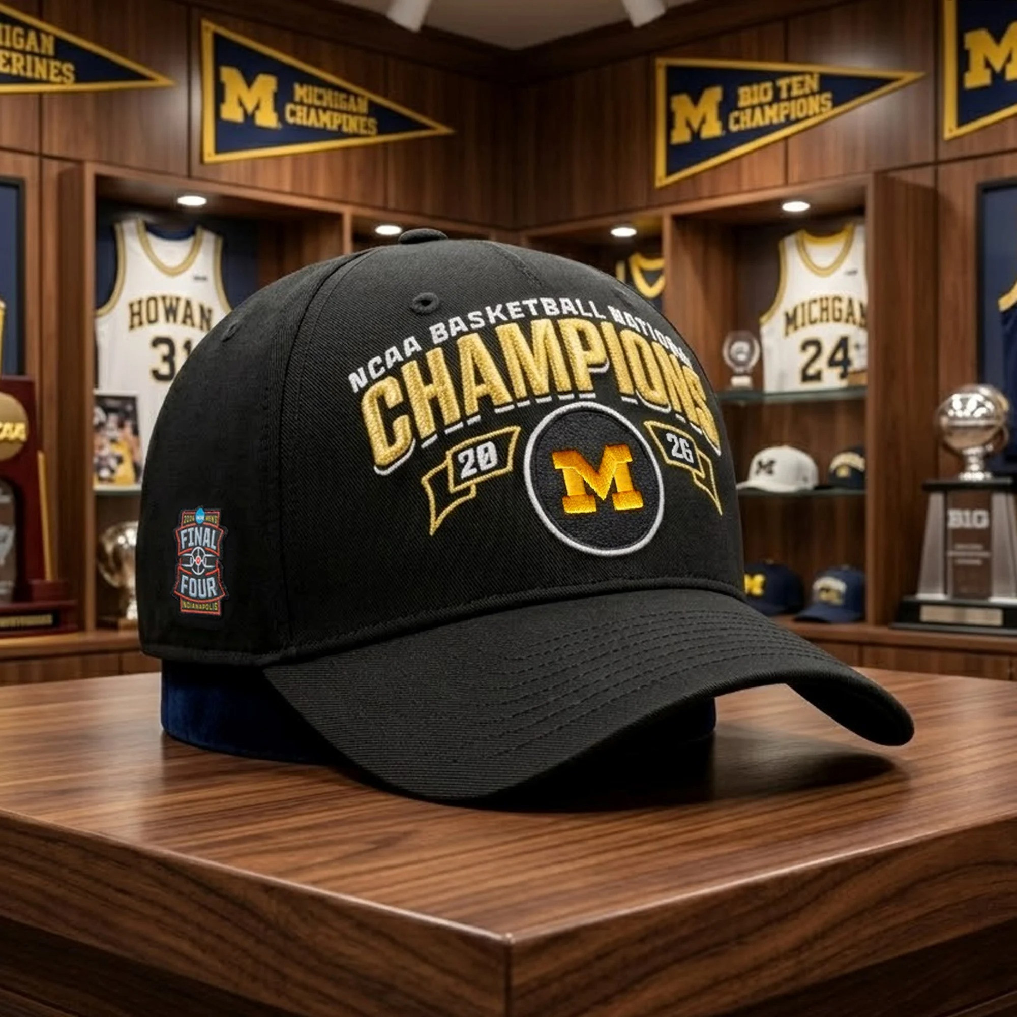 Michigan National Champions NCAA 2026 Hat Game Day Gifts For Brother