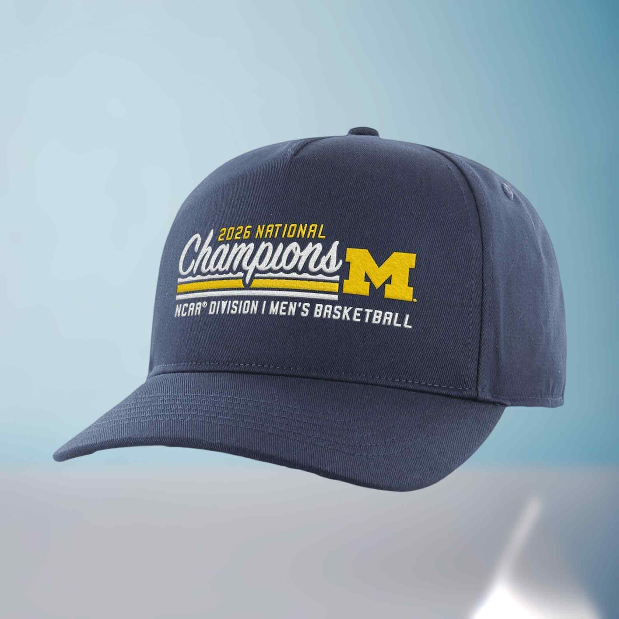 Michigan National Champions NCAA 2026 Hat NCAA Division Men's Basketball Cap Gifts For Him