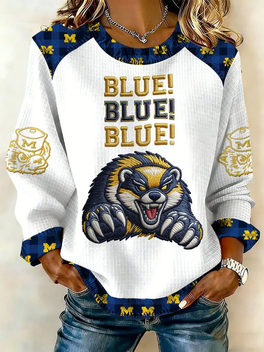 Michigan National Champions Sweatshirt NCAA Shop Womens Go Blue Gift for Mom
