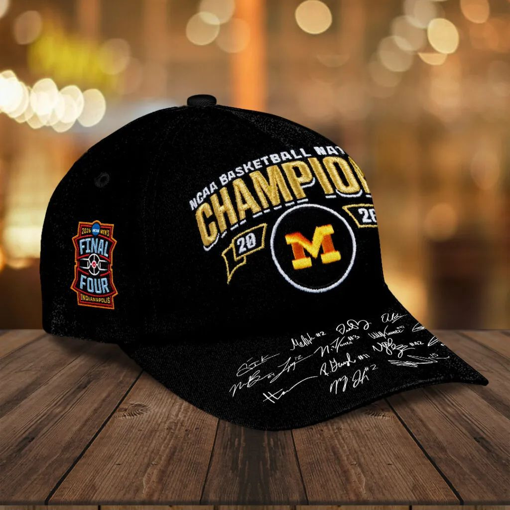 Michigan National Championship Hat 2026 NCAA National Champion Baseball Cap Gifts For Brother