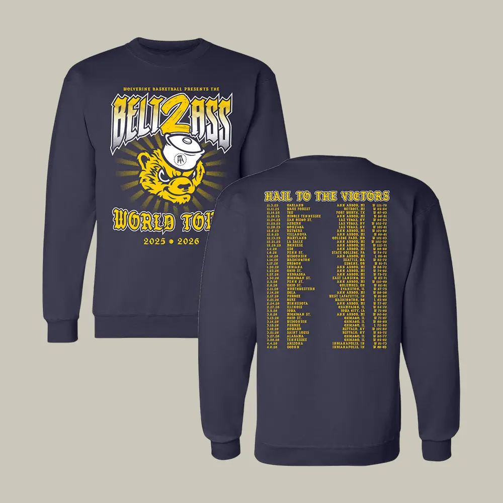 Michigan National Championships Sweatshirt Hail To The Victory Basketball Apparel Fans Gear