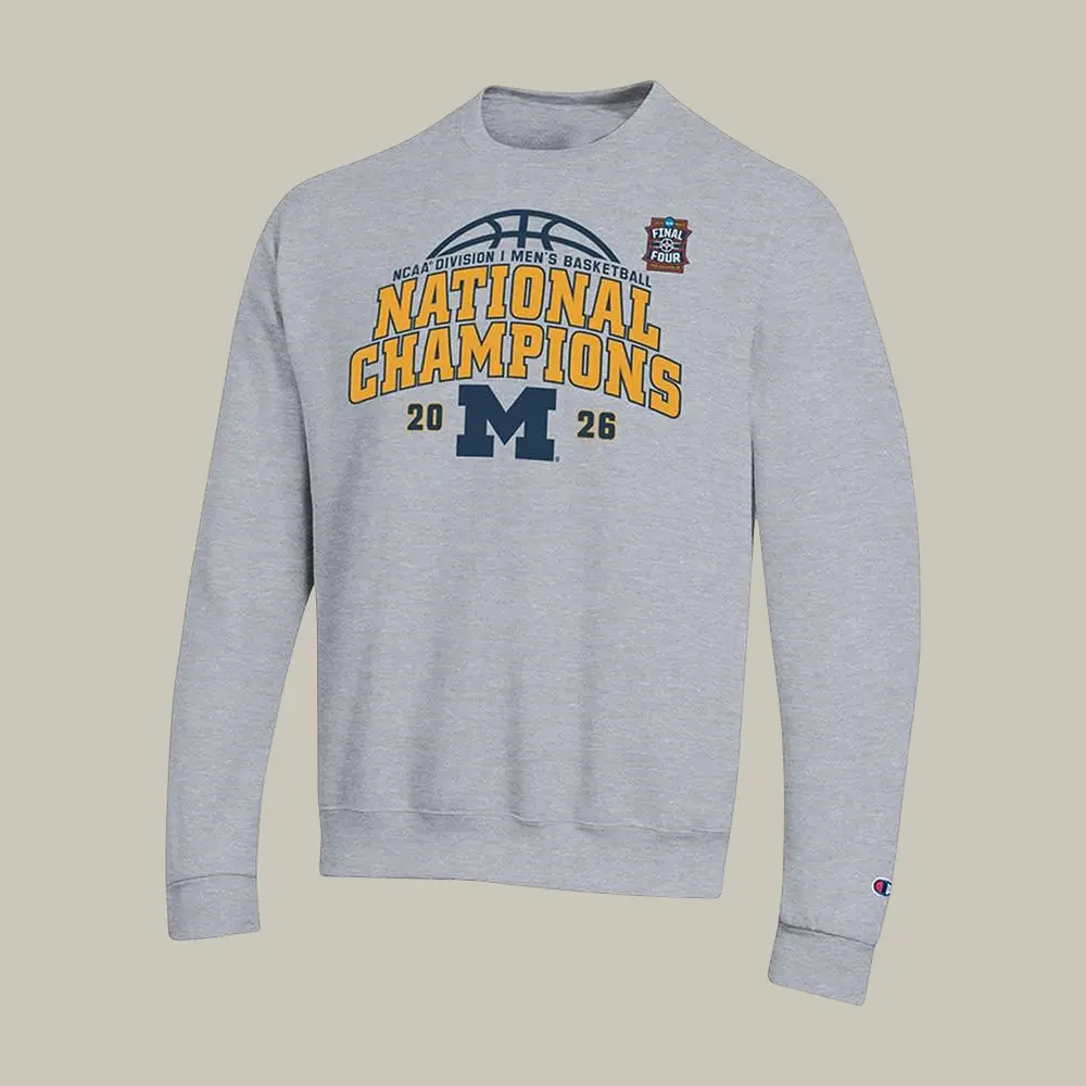 Michigan National Championships Sweatshirt March Madness Clothing Michigan Champions Gear