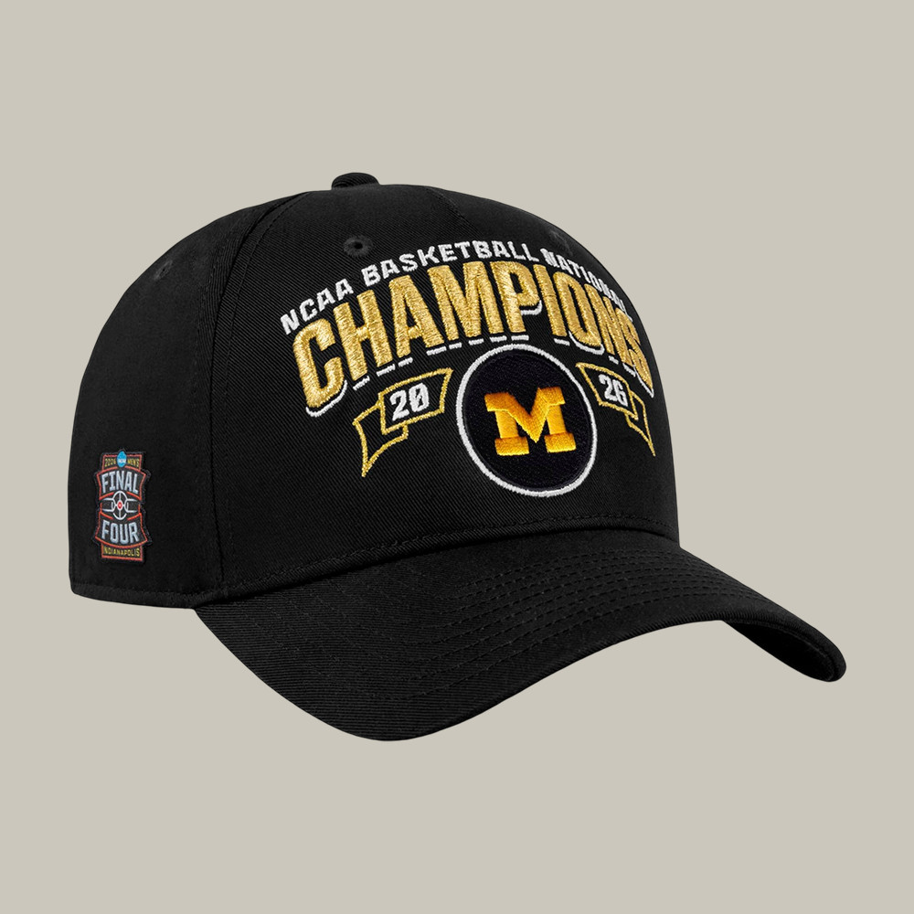 Michigan National Champs Cap NCAA Champions Wolverines Basketball Hat Gift For College Fans