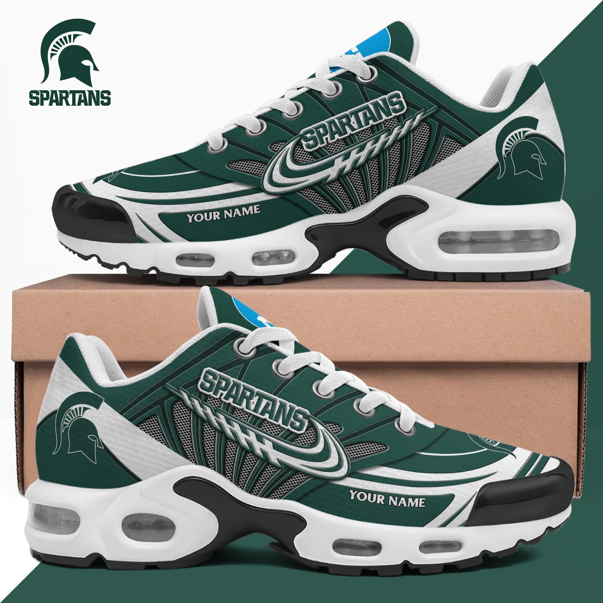 Michigan State Spartans Shoes 2025 Version Custom Your Name