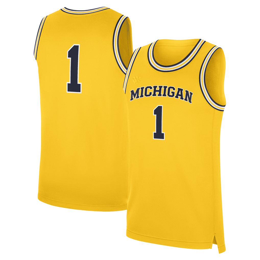 Michigan Wolverines 1 Basketball Jersey Tank Top 2026 NCAA Men's Basketball National Champions Merch