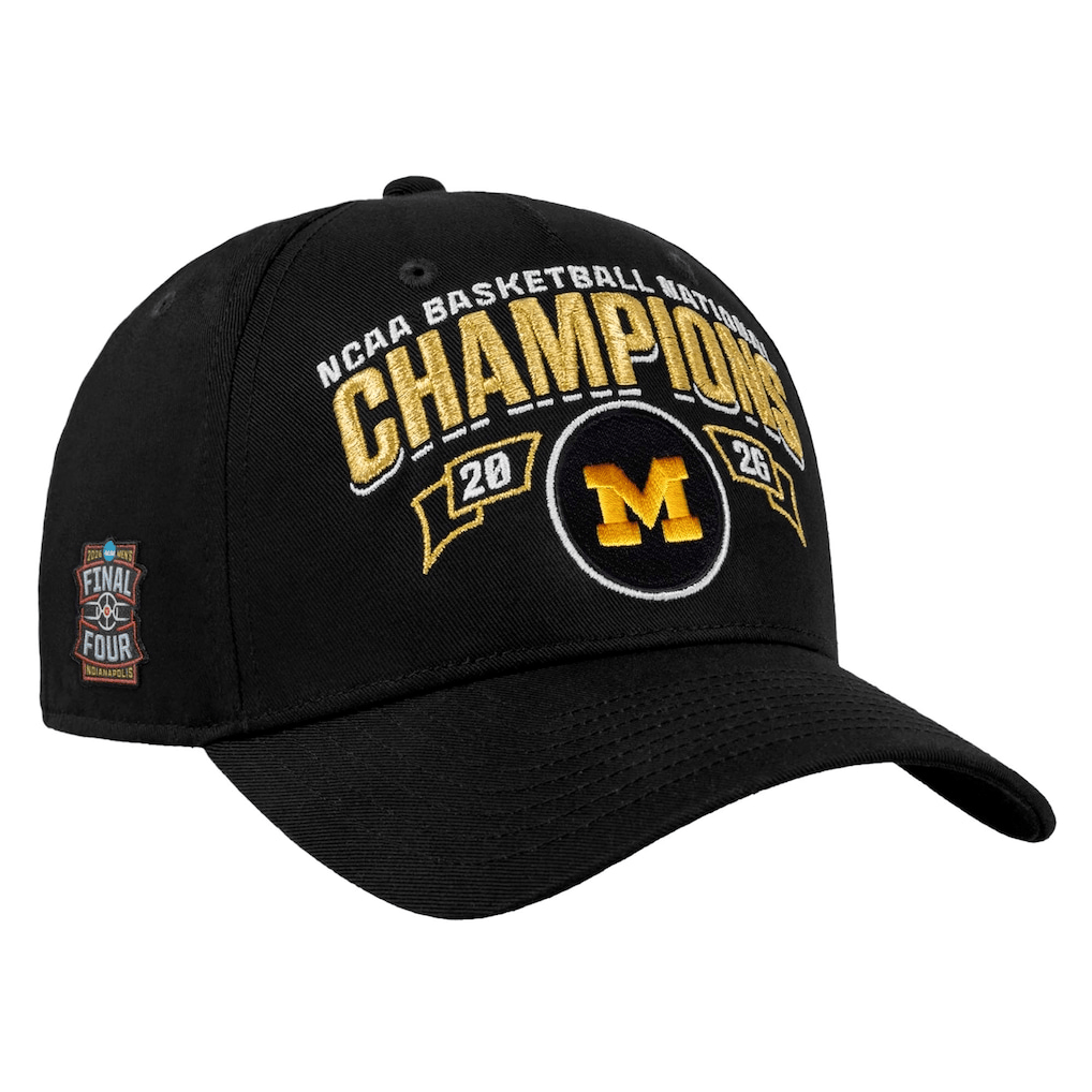 Michigan Wolverines 2026 NCAA Hat Men's Basketball National Champions Cap Gift For Teens