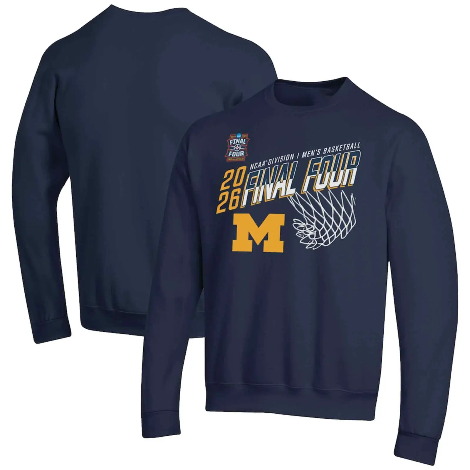 Michigan Wolverines 2026 NCAA Men's Basketball Tournament March Madness Final Four Sweatshirt Gift Michigan Wolverines 2026 NCAA Men's Basketball Tournament March Madness Final Four Sweatshirt Gift - Image 1