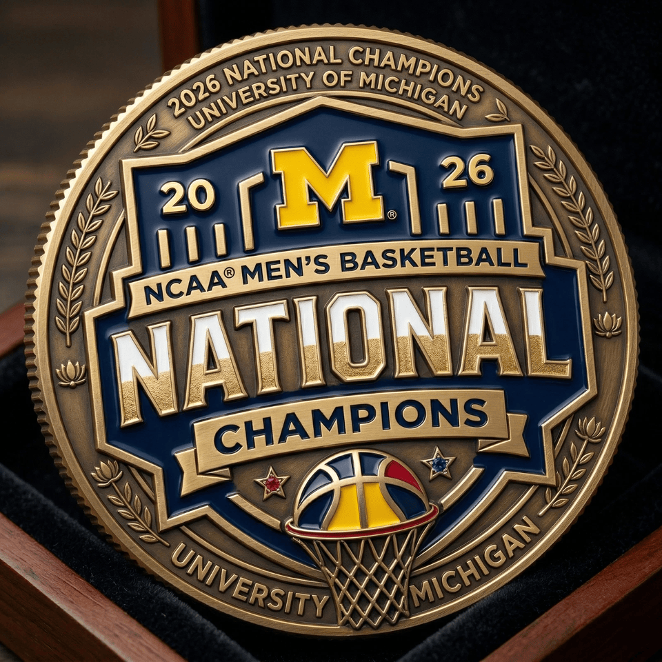 Michigan Wolverines 2026 Ncaa National Champions Commemorative Coin 2 Michigan Wolverines 2026 Ncaa National Champions Commemorative Coin 2 - Image 1
