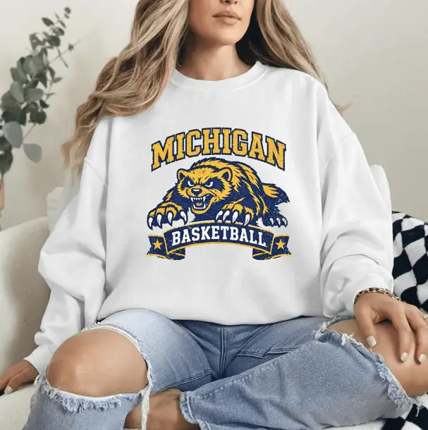 Michigan Wolverines Basketball Sweatshirt 2026 NCAA Final Four Apparel Great Gift For Fans