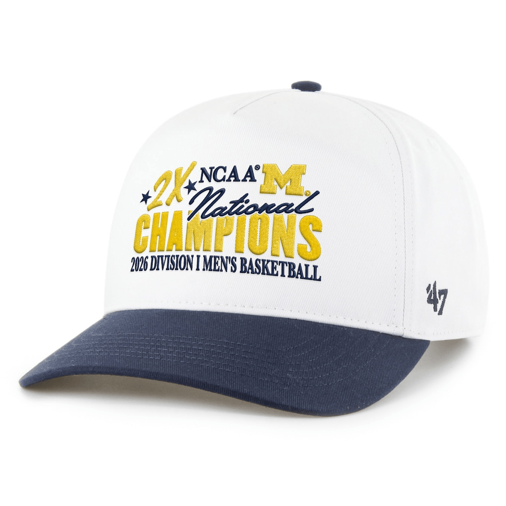 Michigan Wolverines CAA Hat Men's Basketball National Champions Cap Gift For Graduating Seniors