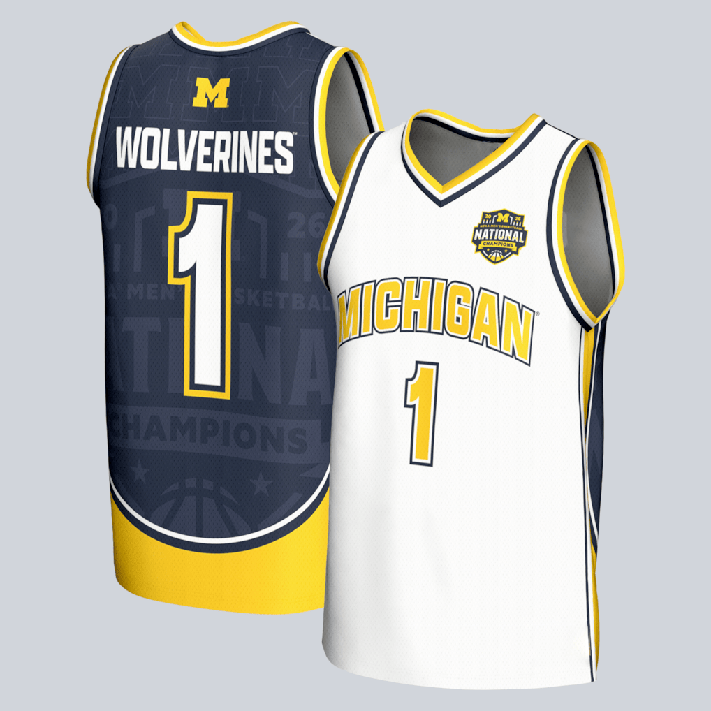 Michigan Wolverines Champions Jersey Tank Top 2026 NCAA Men's Basketball Merch Pride Gift Michigan Wolverines Champions Jersey Tank Top 2026 NCAA Men's Basketball Merch Pride Gift - Image 1