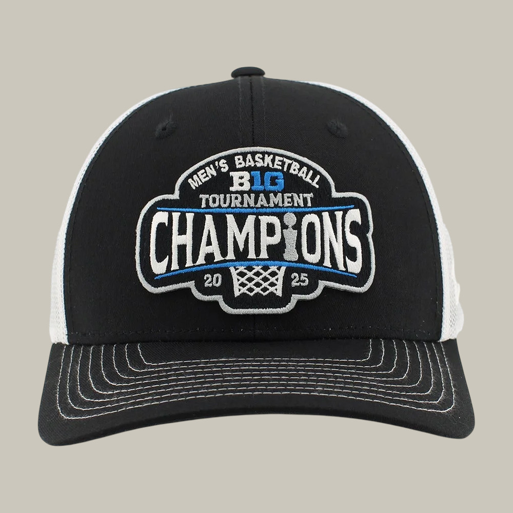 Michigan Wolverines Men's Basketball Big Ten Tournament Champions Hat Game Day Cap Fan Gift
