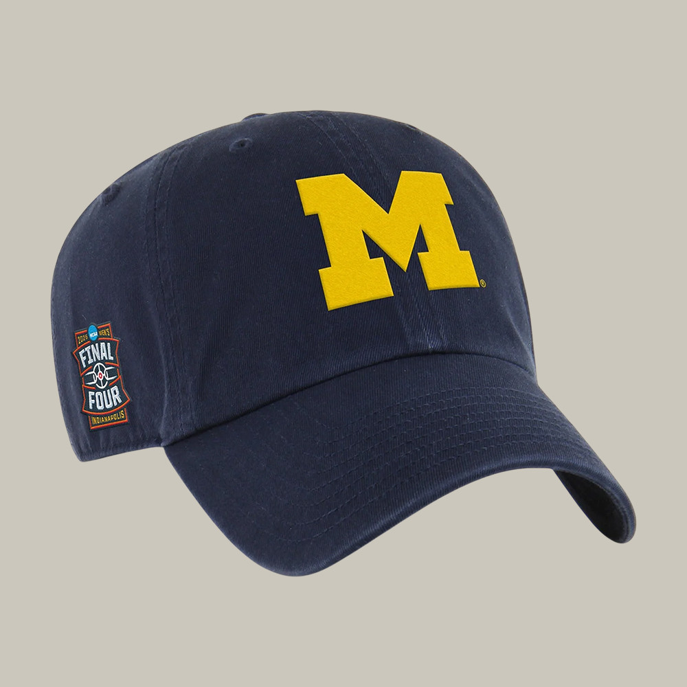 Michigan Wolverines Men's Basketball Final Four Block M Hat Michigan March Madness Merch