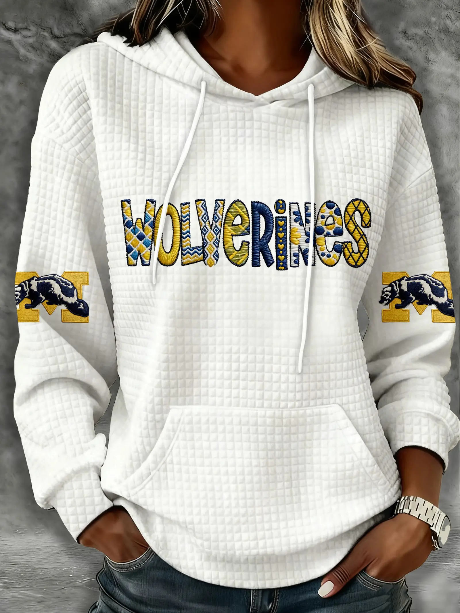 Michigan Wolverines Merch Game Day Hoodie Best Presents For Football Players