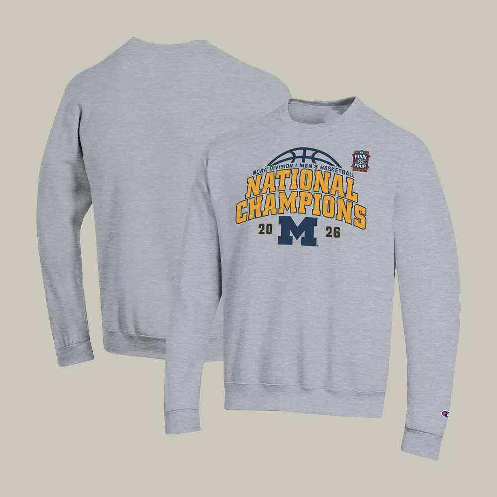 Michigan Wolverines National Championships Sweatshirt Basketball Apparel Best Fan Gear