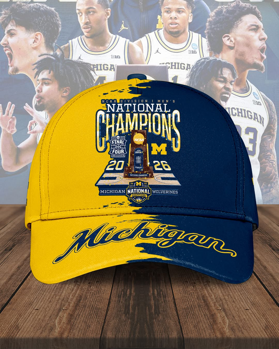 Michigan Wolverines National Champs 2026 Hat Father's Day Gift for Husband