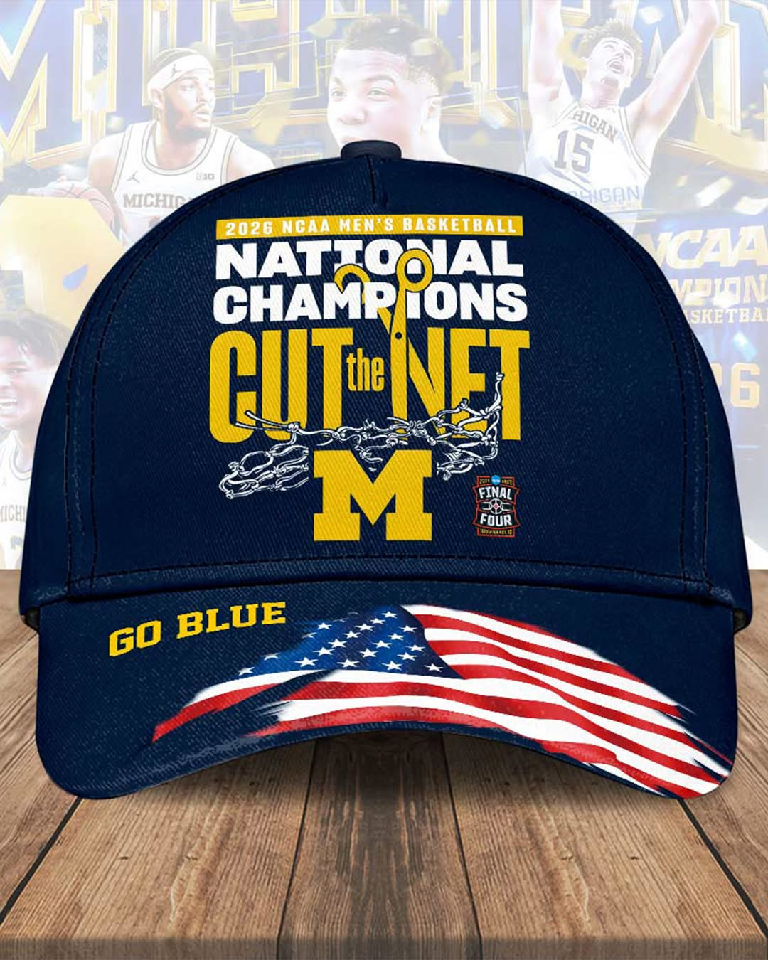 Michigan Wolverines National Champs 2026 Hat Go Blue Gift for Wolverines Fans