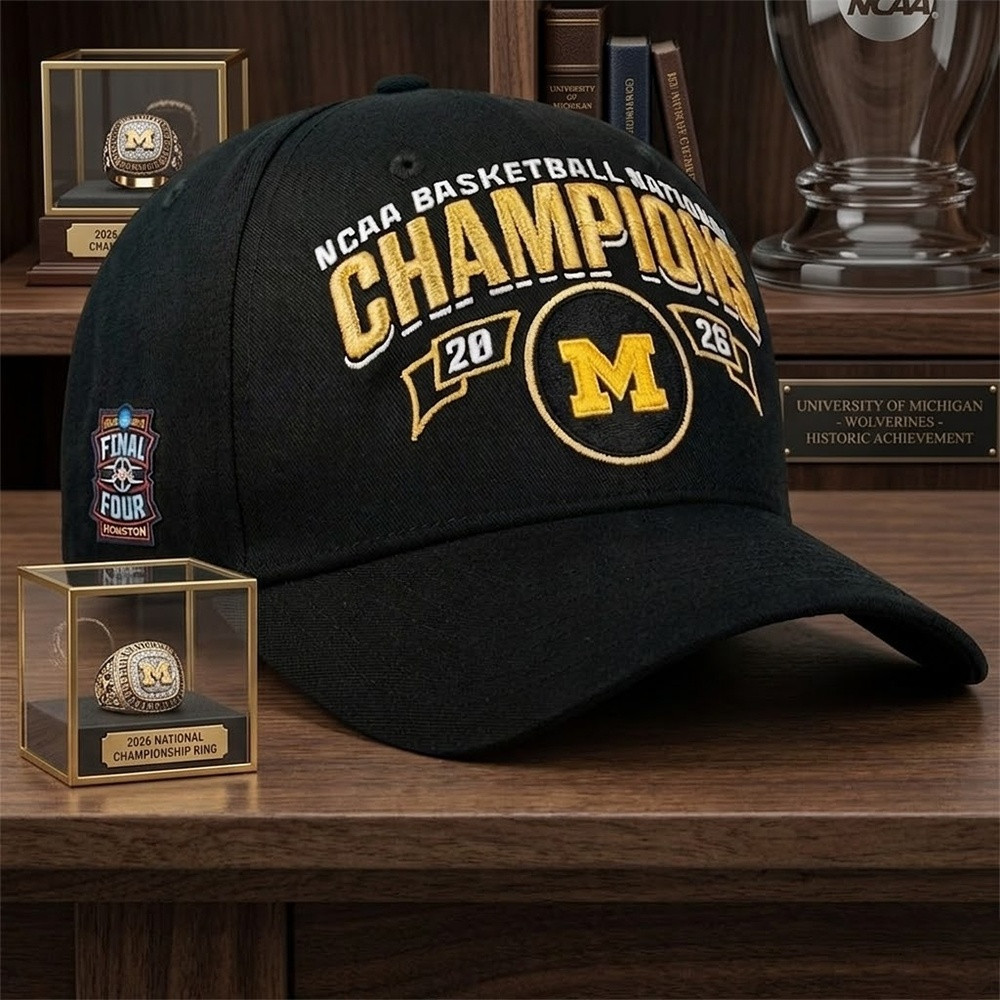 Michigan Wolverines Ncaa National Champions Locker Room Hat 2026 Merchandise Cap Fan Gear