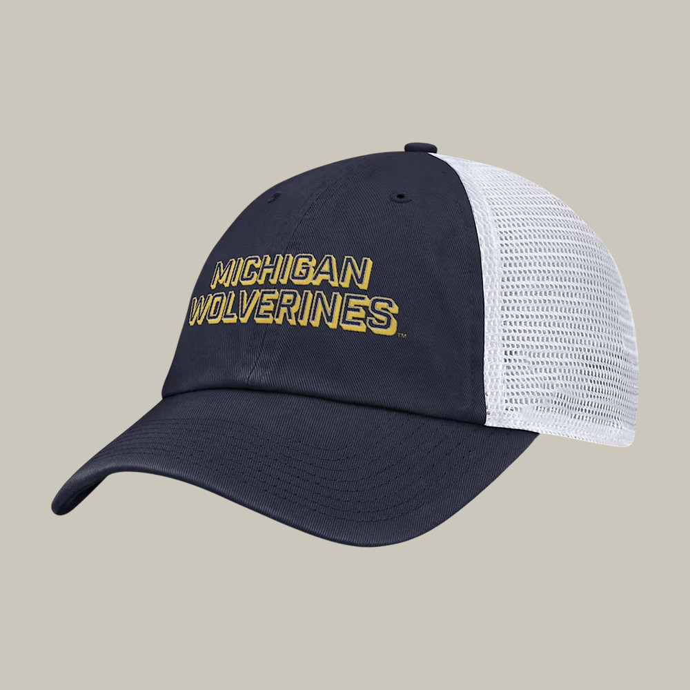Michigan Wolverines Rope Net Cap Michigan On Field Club Gameday Merch Gift For Fans