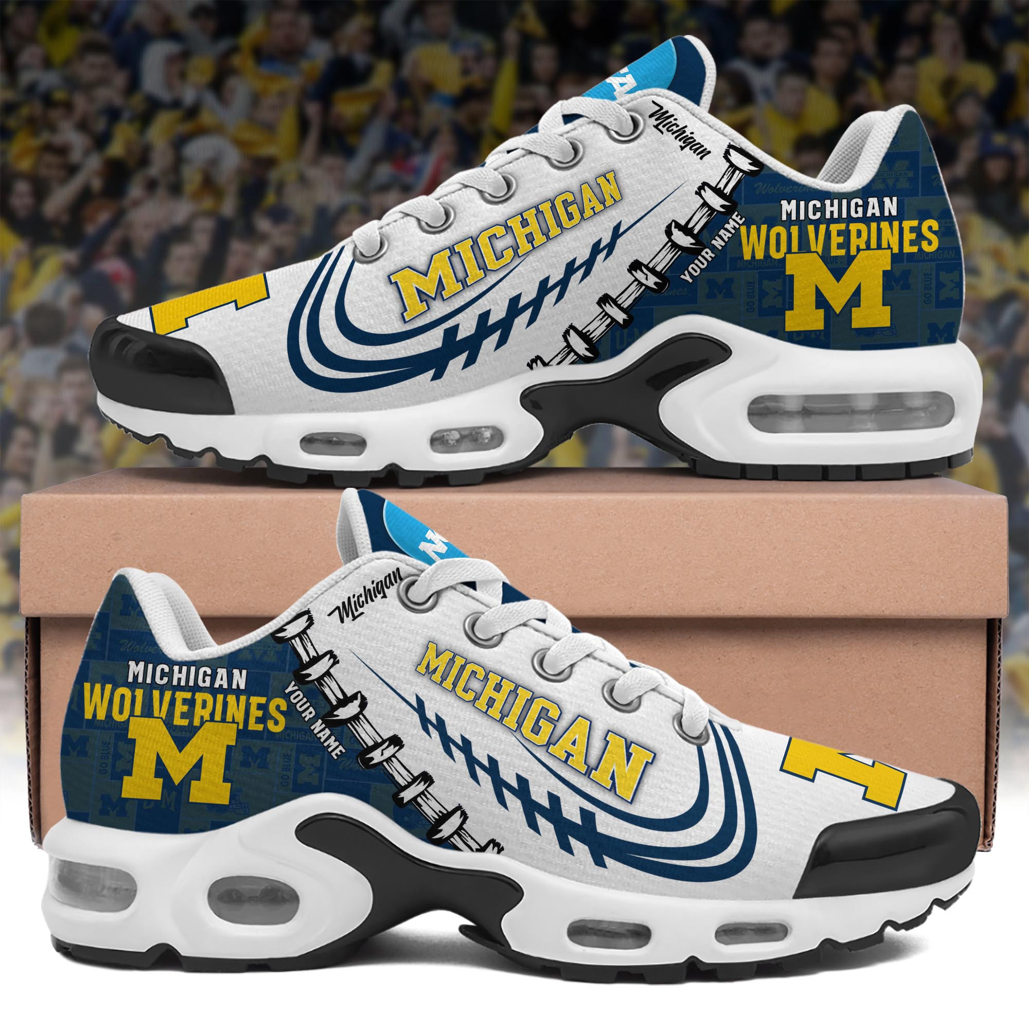Michigan Wolverines Shoes 2025 Version Custom Your Name 558